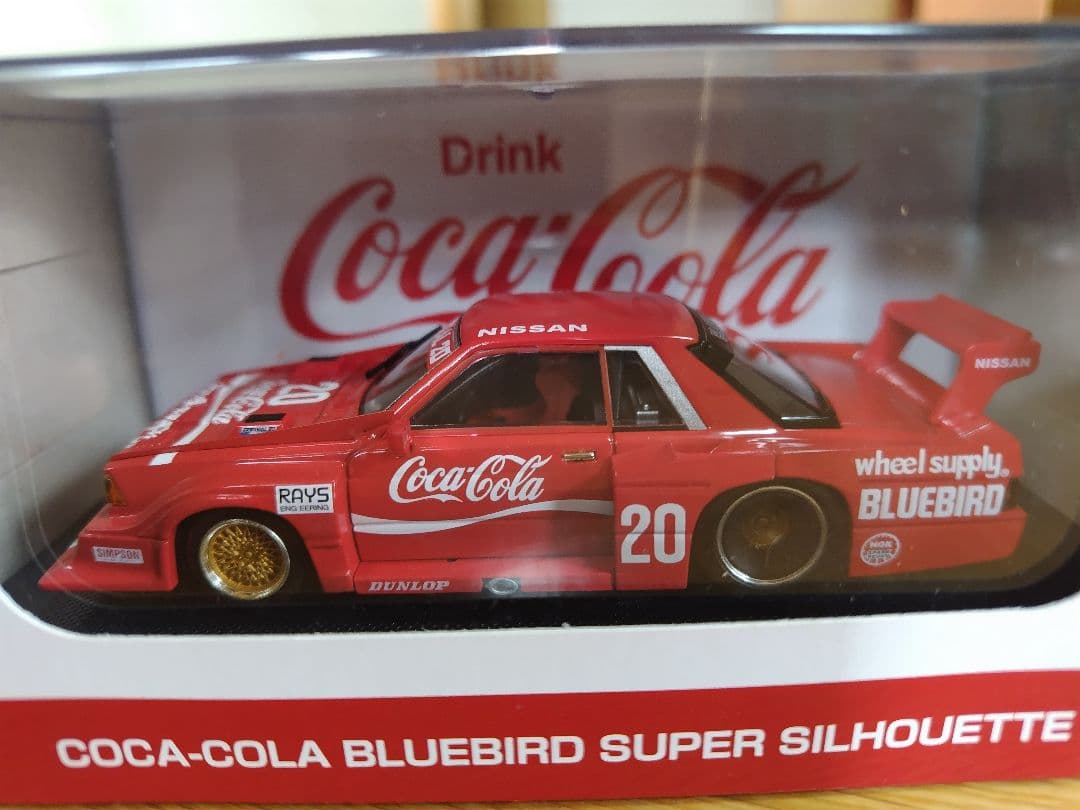 トミカEBBRO「コカ・コーラ ブルーバード スーパーシルエット（82年式）」