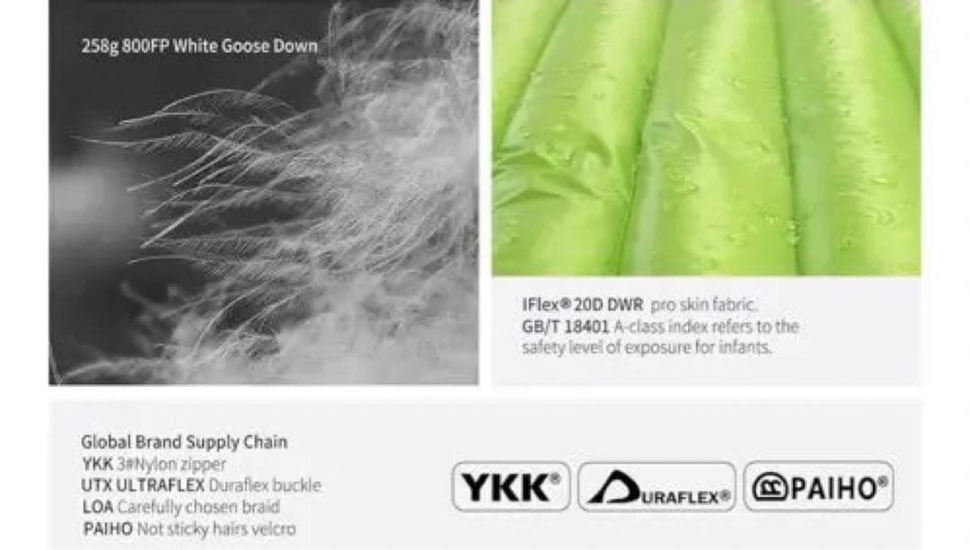 【ほぼ未使用】AEGISMAXシュラフ MINI Mサイズ／グリーン