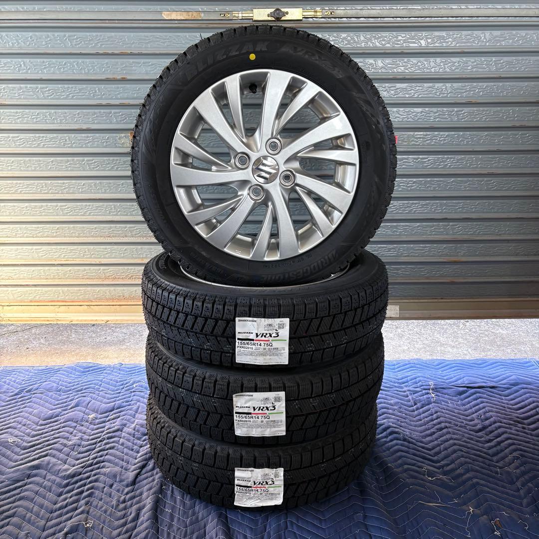 ☆ 新品スタッドレス ☆ スズキ スペーシア ワゴンR 155/65R14
