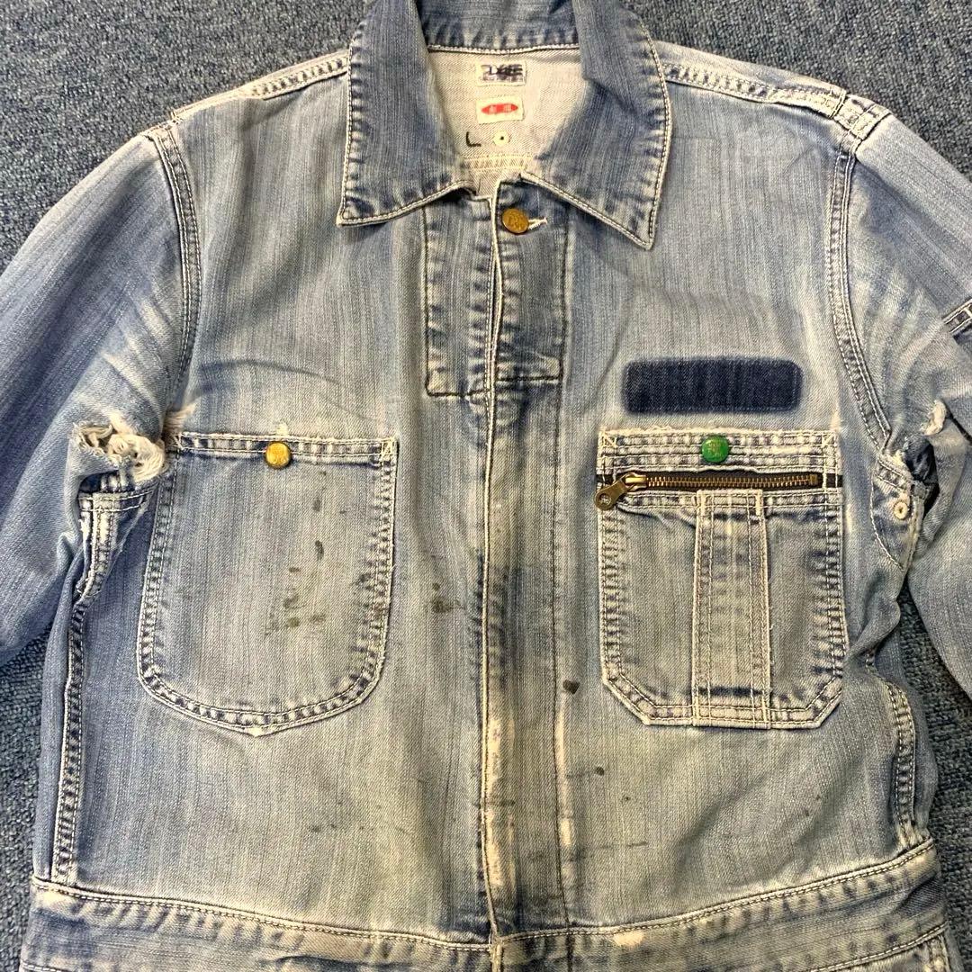 Lee デニムオーバーオール ブルー 古着 ビンテージ vintage