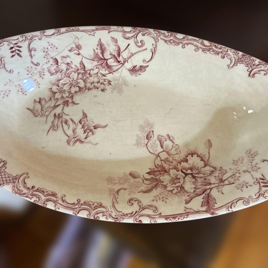 お気持ちお値下げフランスアンティーク，シヨワジルロワラビエ赤