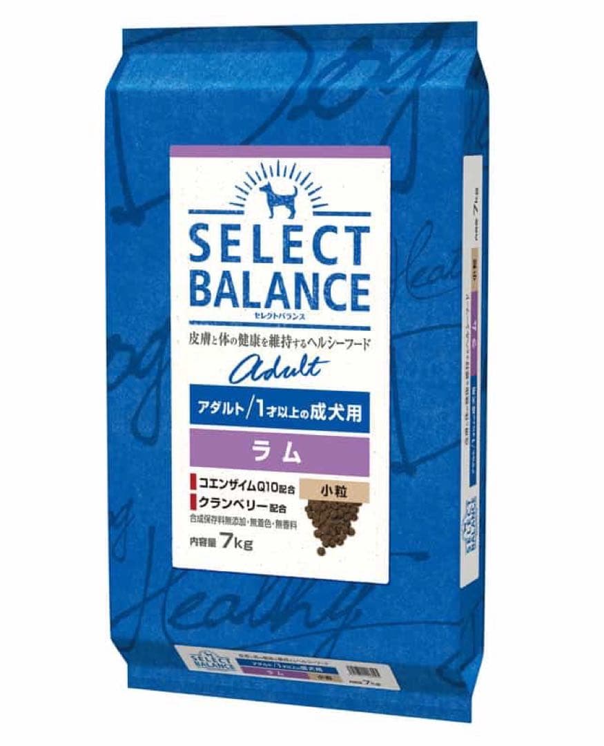 SELECT BALANCE ドッグフード ラム 7kg アダルトラム　小粒