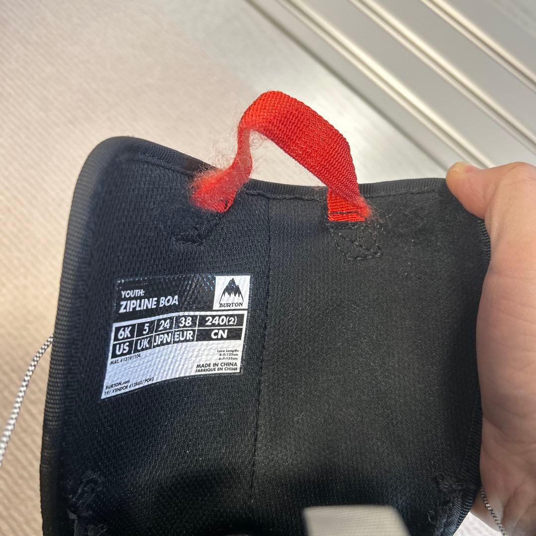 子供用スノーボードブーツ ZIPLINE BOA 6K バートン　24センチ