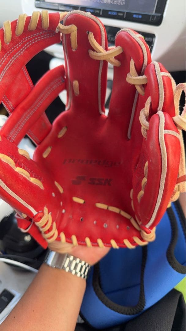 SSK レッド 軟式グローブ