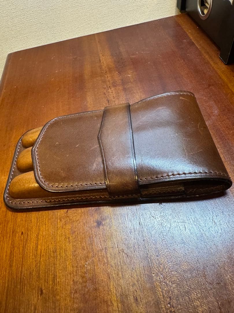 ペンケース　Le Bonheur ルボナー　3本差し　万年筆　ペン