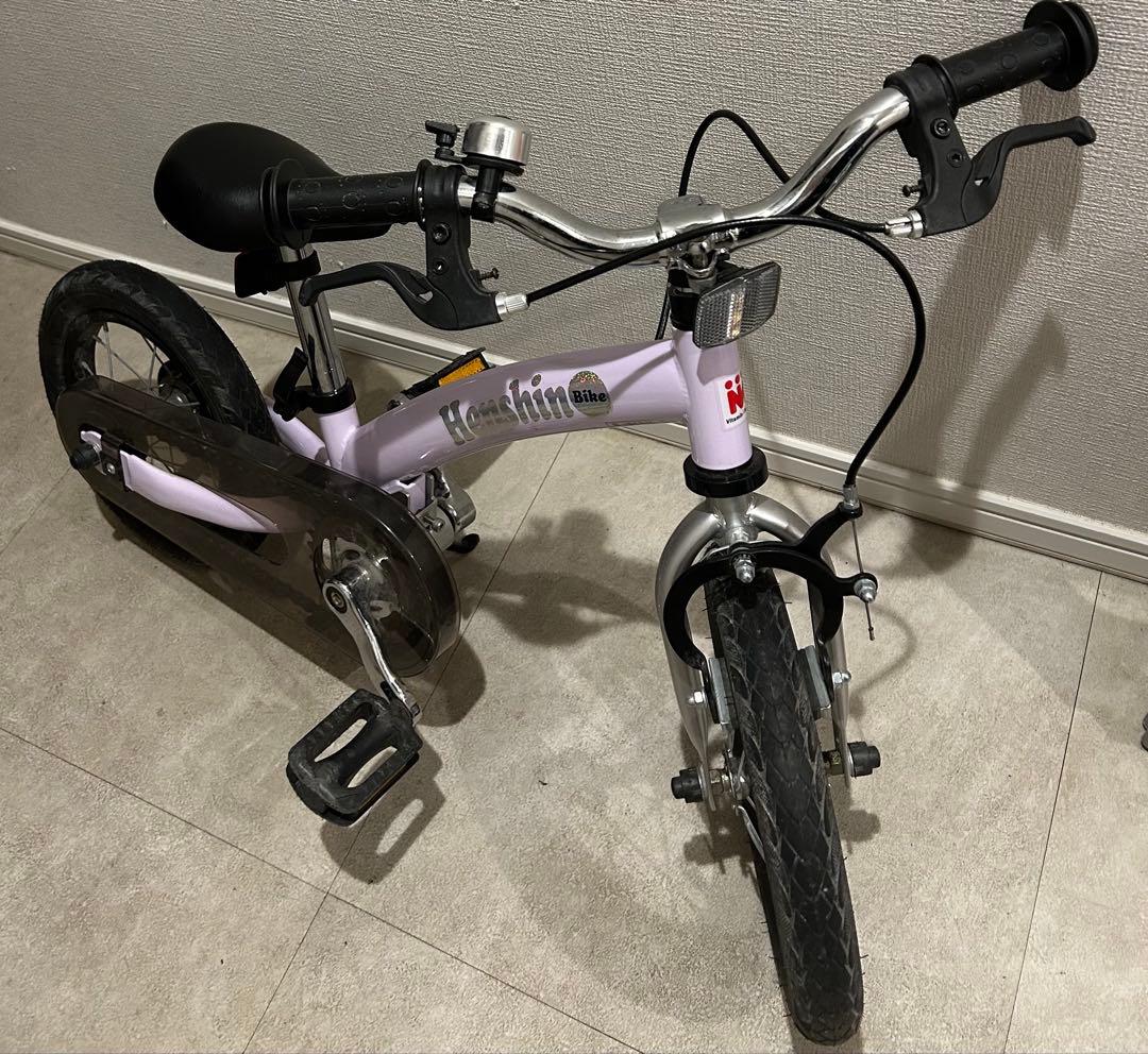 へんしんバイク2 バランスバイク パープル12インチ Henshin Bike