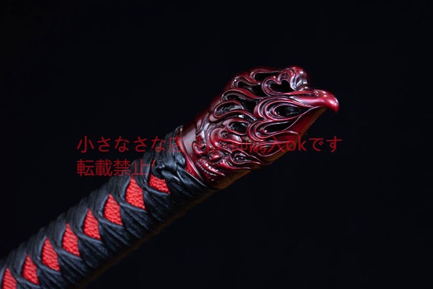 蒼鸞烈炎刺繍春刀-高性能マンガン鋼   武具 刀装具 日本刀 模造刀 居合刀