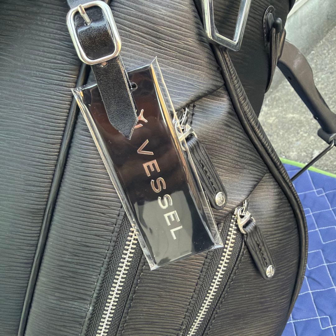 Vessel ゴルフバッグ ブラック スタンド付き