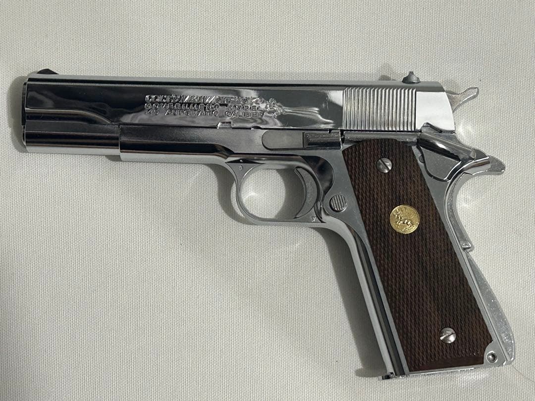 東京マルイ　コルトガバメント シリーズ'70 ニッケルフィニッシュ ガスブロ