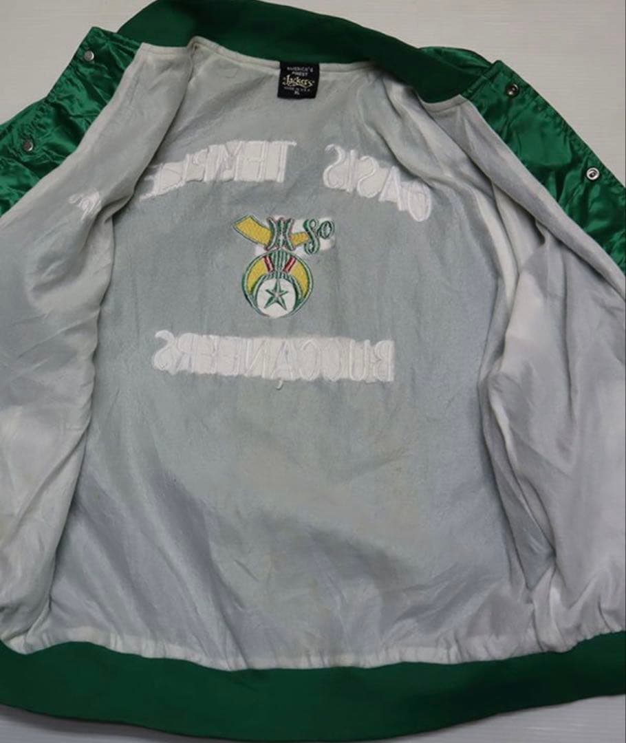 フリーメイソン　サテン　ジャケット　XLスタジャン　清春