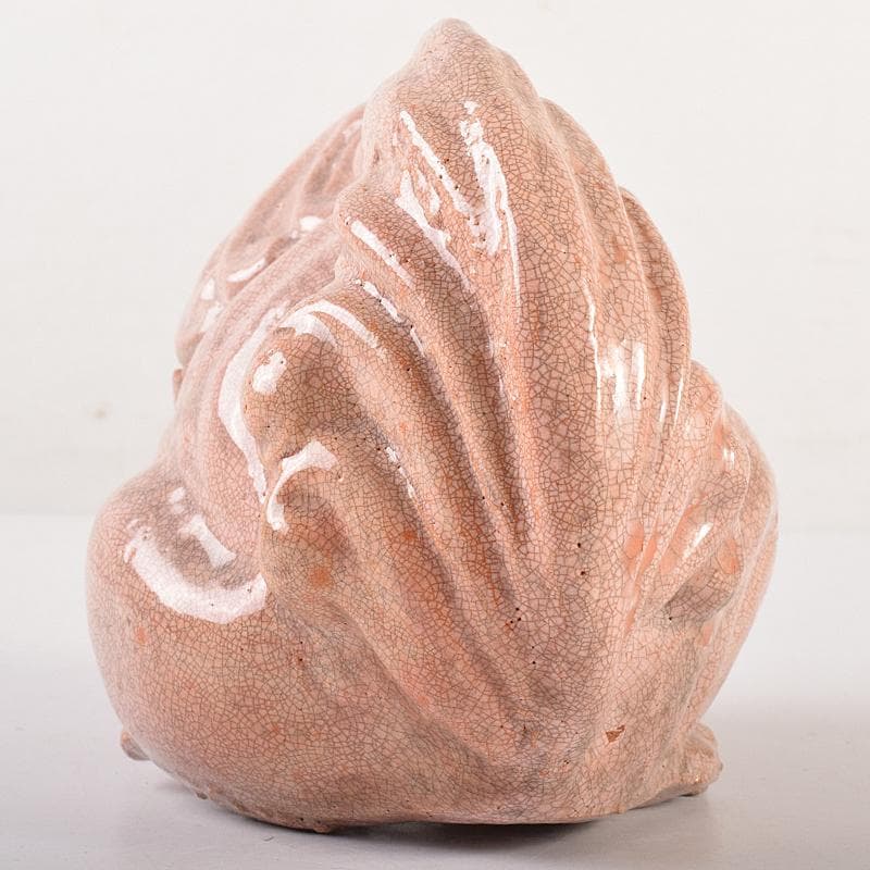 茶道具　楽焼　白楽獅子香炉　V　R7840