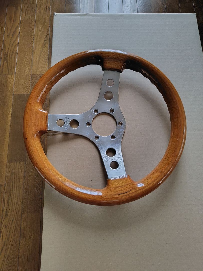 ウッドハンドル OBAハン 旧車 レトロ 当時物 走り屋