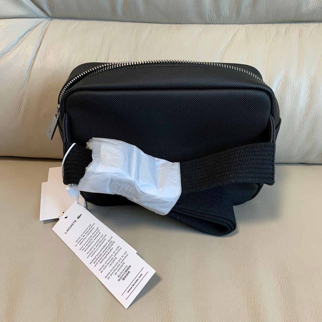 最終値下げ　Lacoste ブラック　ショルダーバッグ 中型