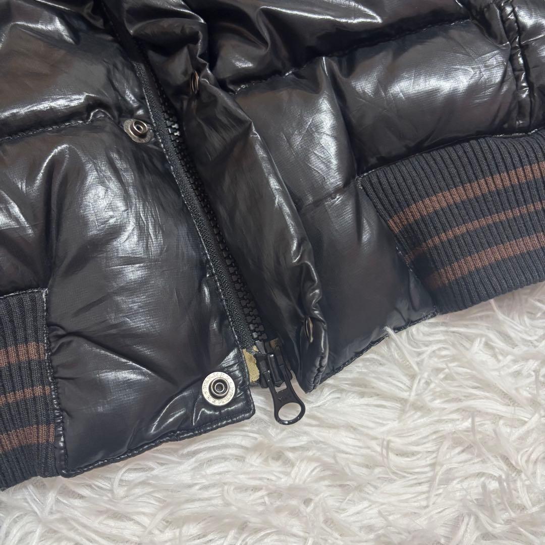 y2k 00s fur down jacket grunge 平成　光沢　お兄系