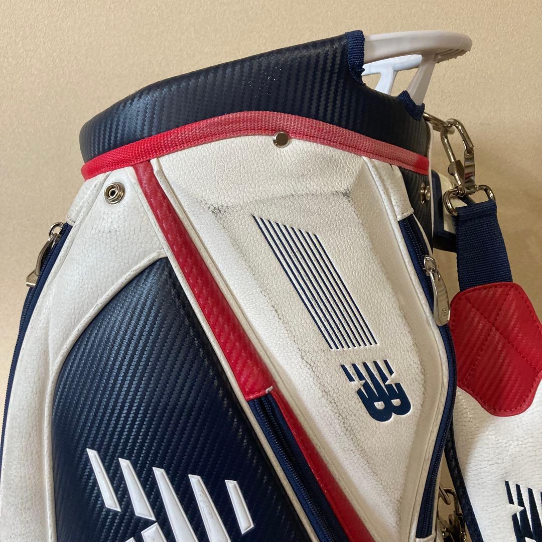 new balance キャディバッグ ホワイトネイビー　レッド　ニューバランス