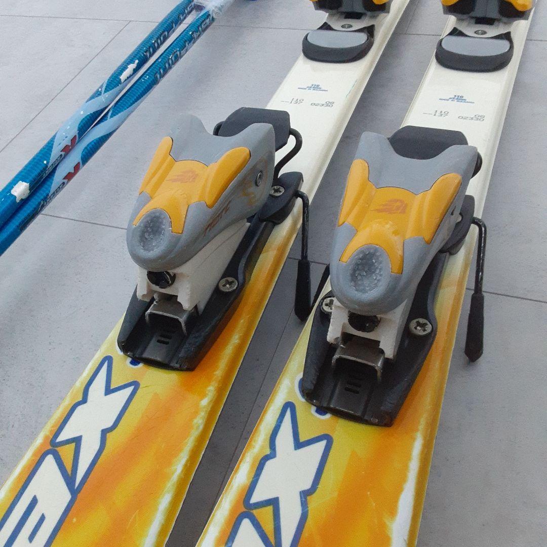 KAZAMAジュニア スキー4点セット110cm M201Jスキーブーツ20cm