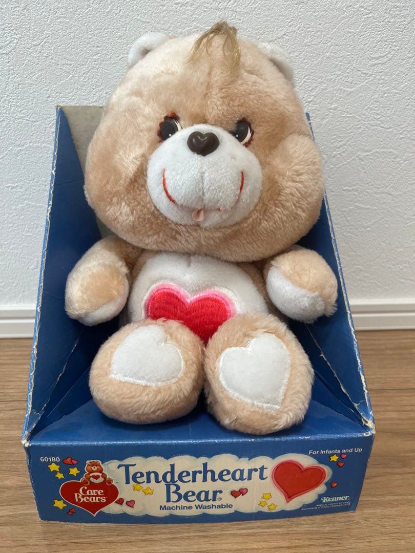 【箱付き】【値下げ】ケアベア　テンダーハートベア　ビンテージぬいぐるみ