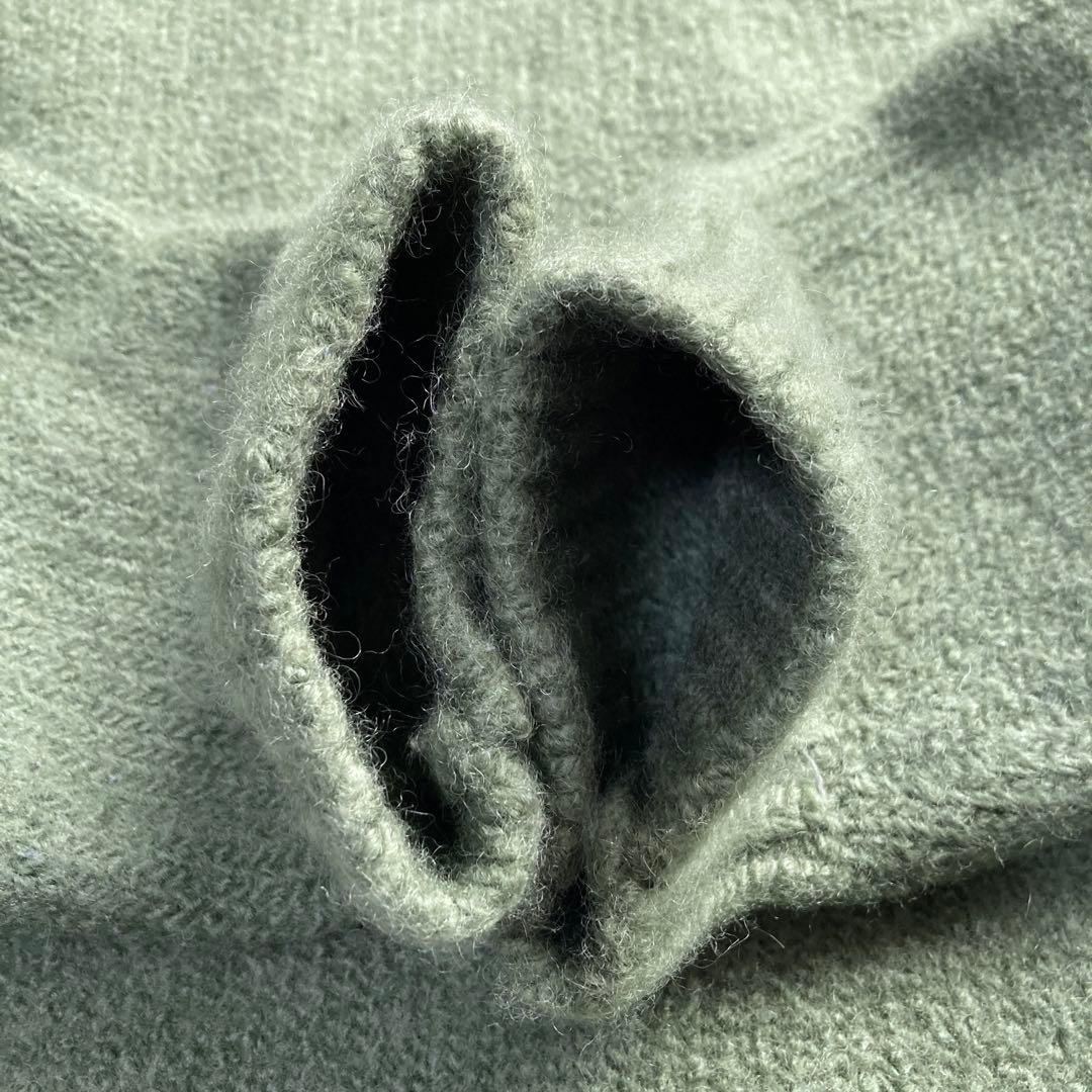 名作 オーラリー SUPER MILLED KNIT BIG P/O 緑 3