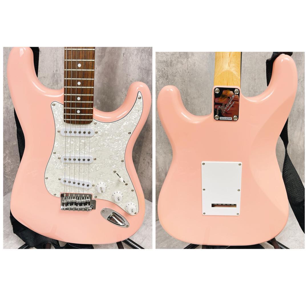 希少色　Mavis エレキギター ストラトキャスター ピンク　可愛い　初心者