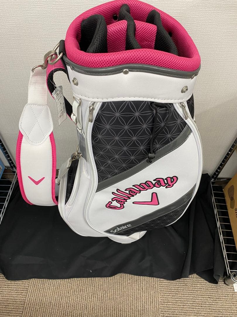 Callaway キャディバッグ ホワイト/グレー/ピンク