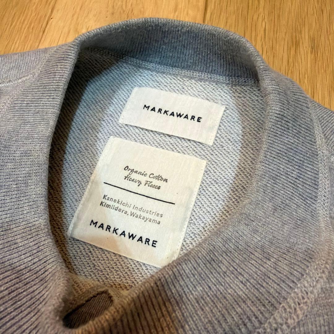 MARKAWARE オーガニックコットンスウェット　グレー　2021AW