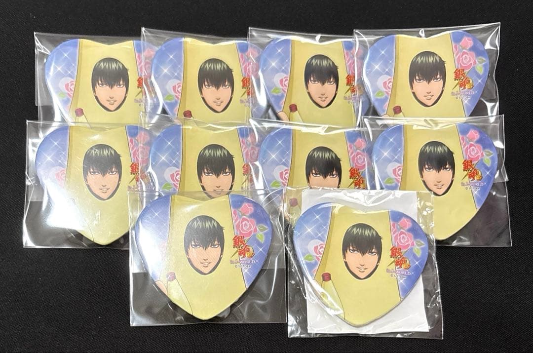 銀魂　土方十四郎　ハート缶バッジ　マヨ