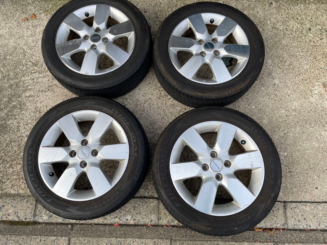 日産　オーテック　15インチ シルバー 6スポークホイールセット