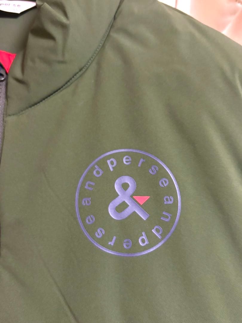 【超美品】and per se アンパスィ オリーブグリーンジャケットLL