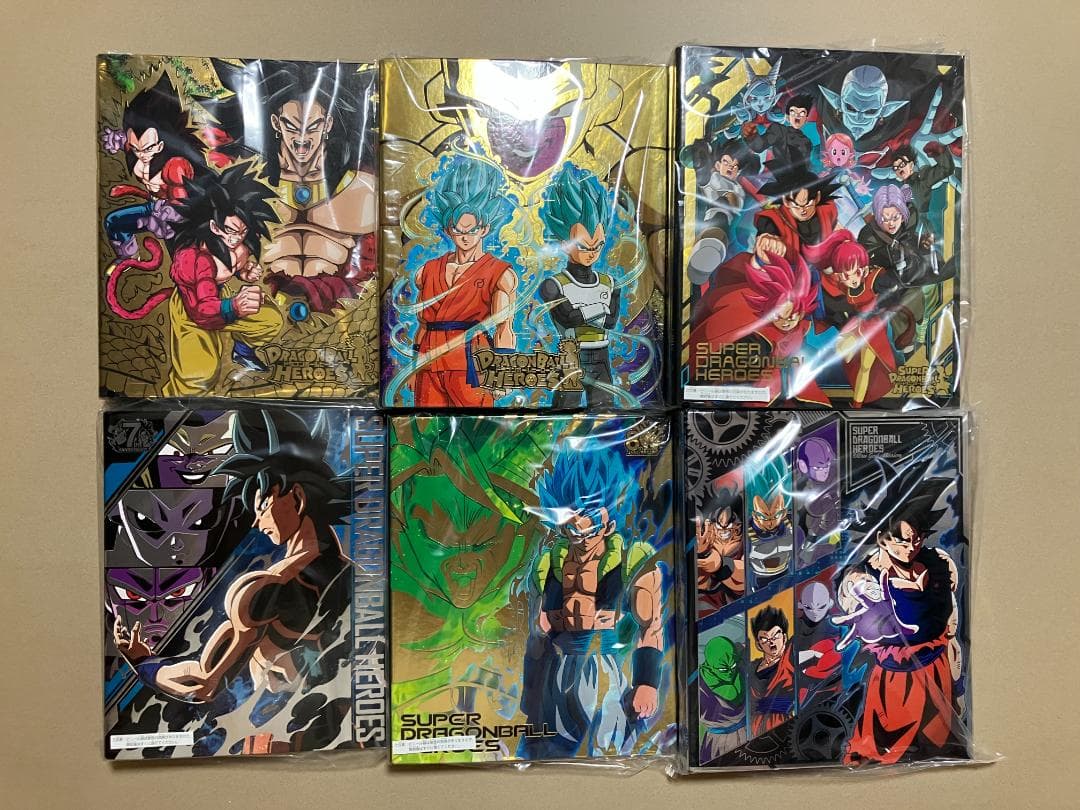スーパードラゴンボールヒーローズ　JM2　未使用公式バインダー6冊　リフィル付き