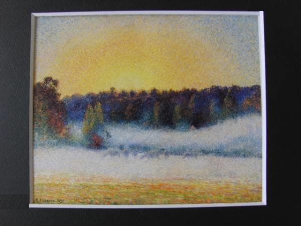 Camille Pissarro、Soleil couchant et brou