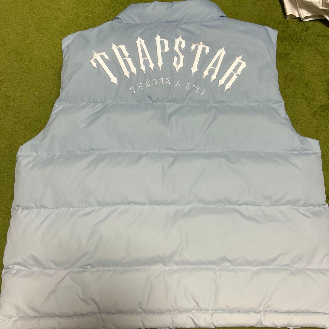 【オレンジ】trapstar ダウンベスト　水色