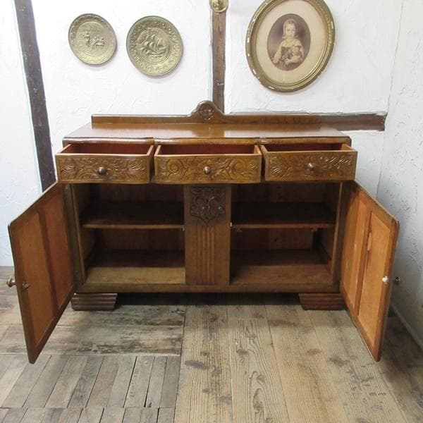 イギリス アンティーク 家具 サイドボード キャビネット 什器 英国 6602b