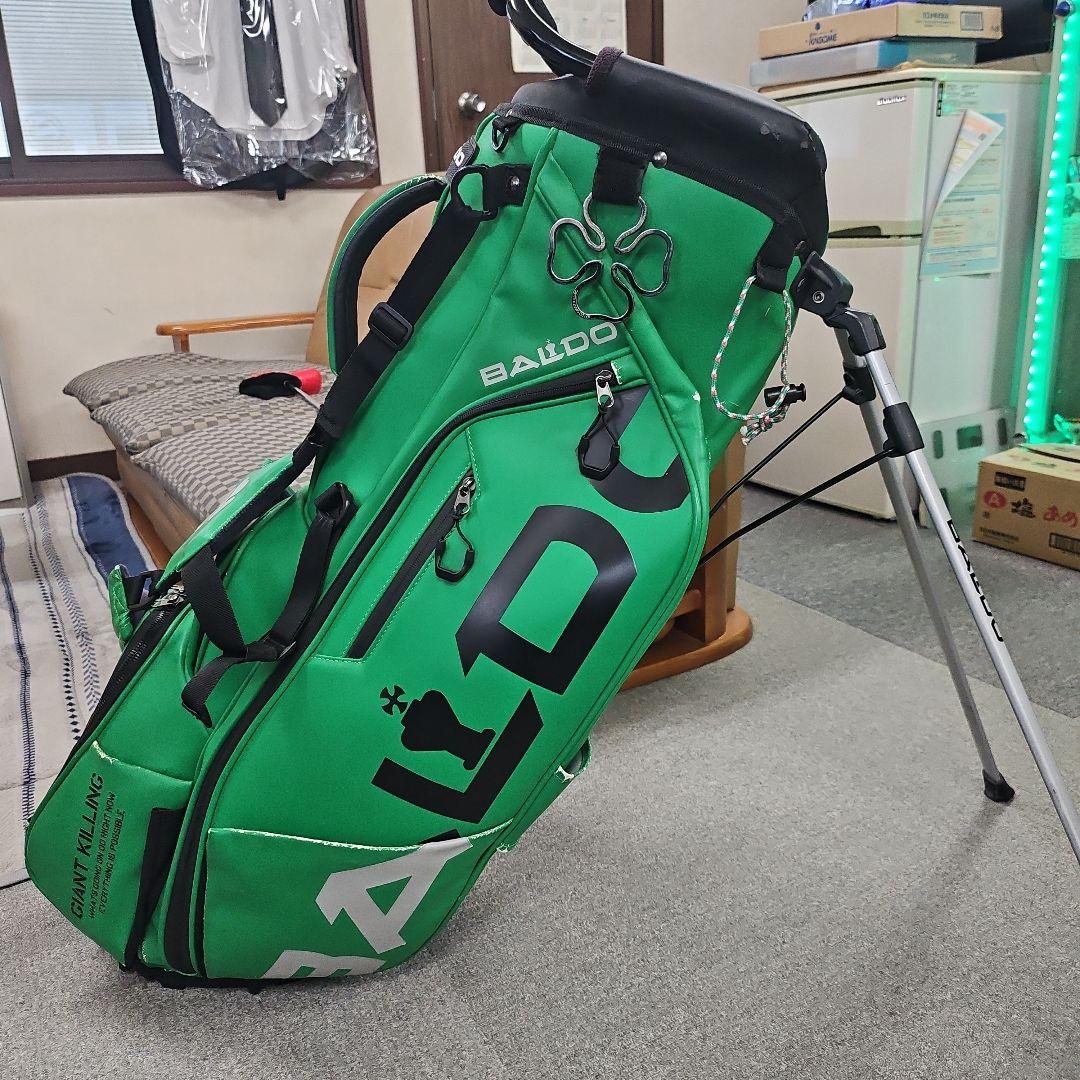 BALDO グリーン キャディバッグ スタンド付き