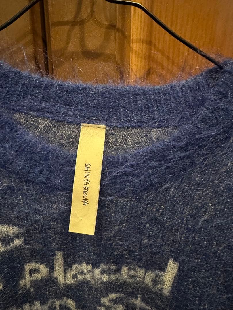 SHINYA KOZUKA モヘアニット ブルー