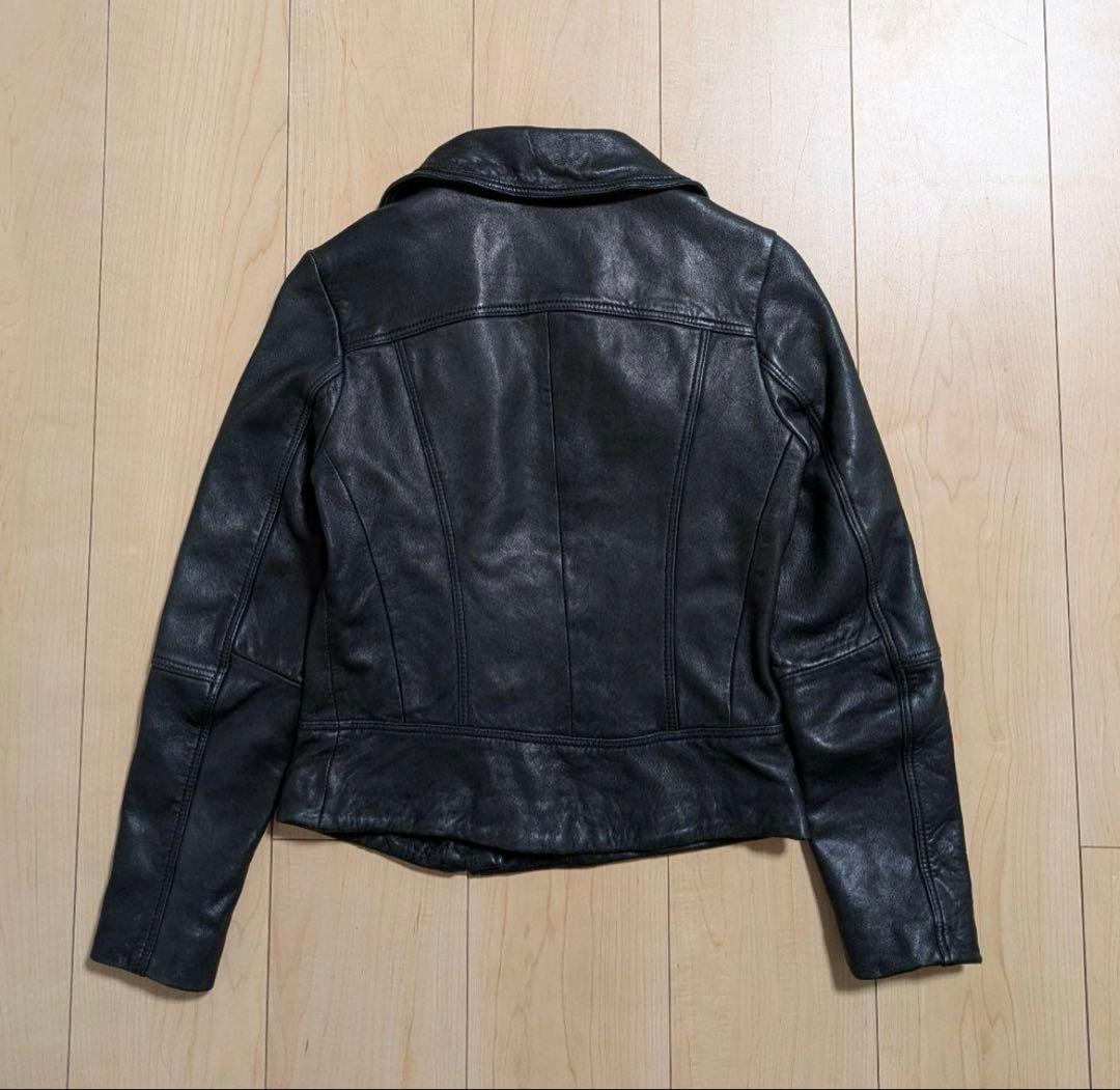 UK8 良品 ALLSAINTS オールセインツ ライダースジャケット 黒