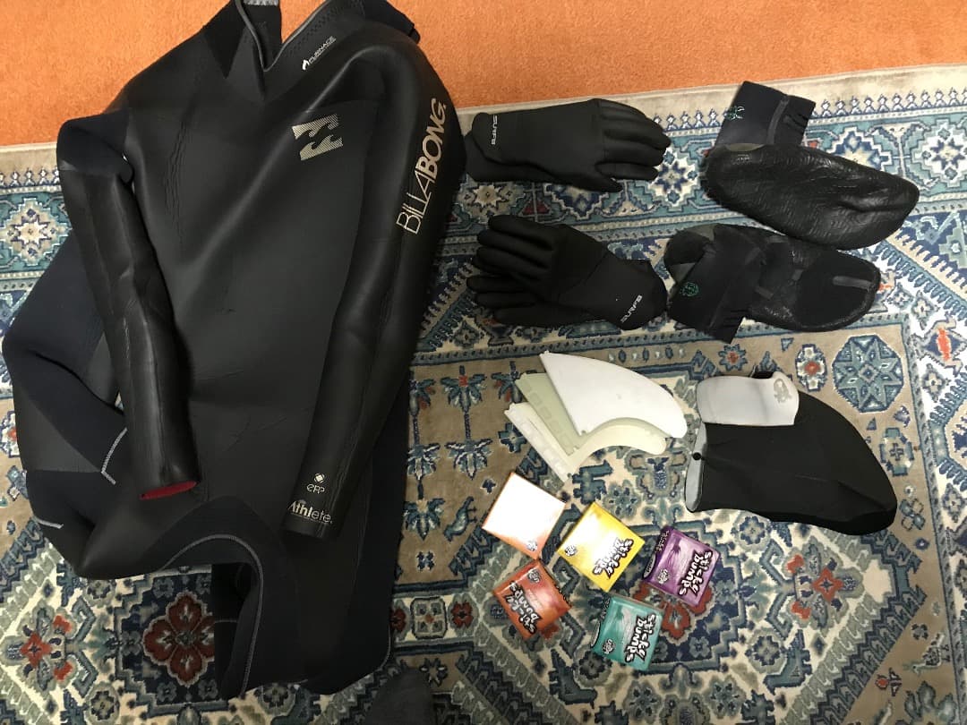 サーフボード5点、フルスーツ他