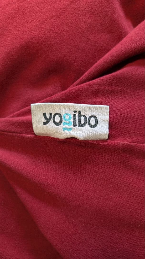 yogibo mini ワインレッド 取替カバー付き