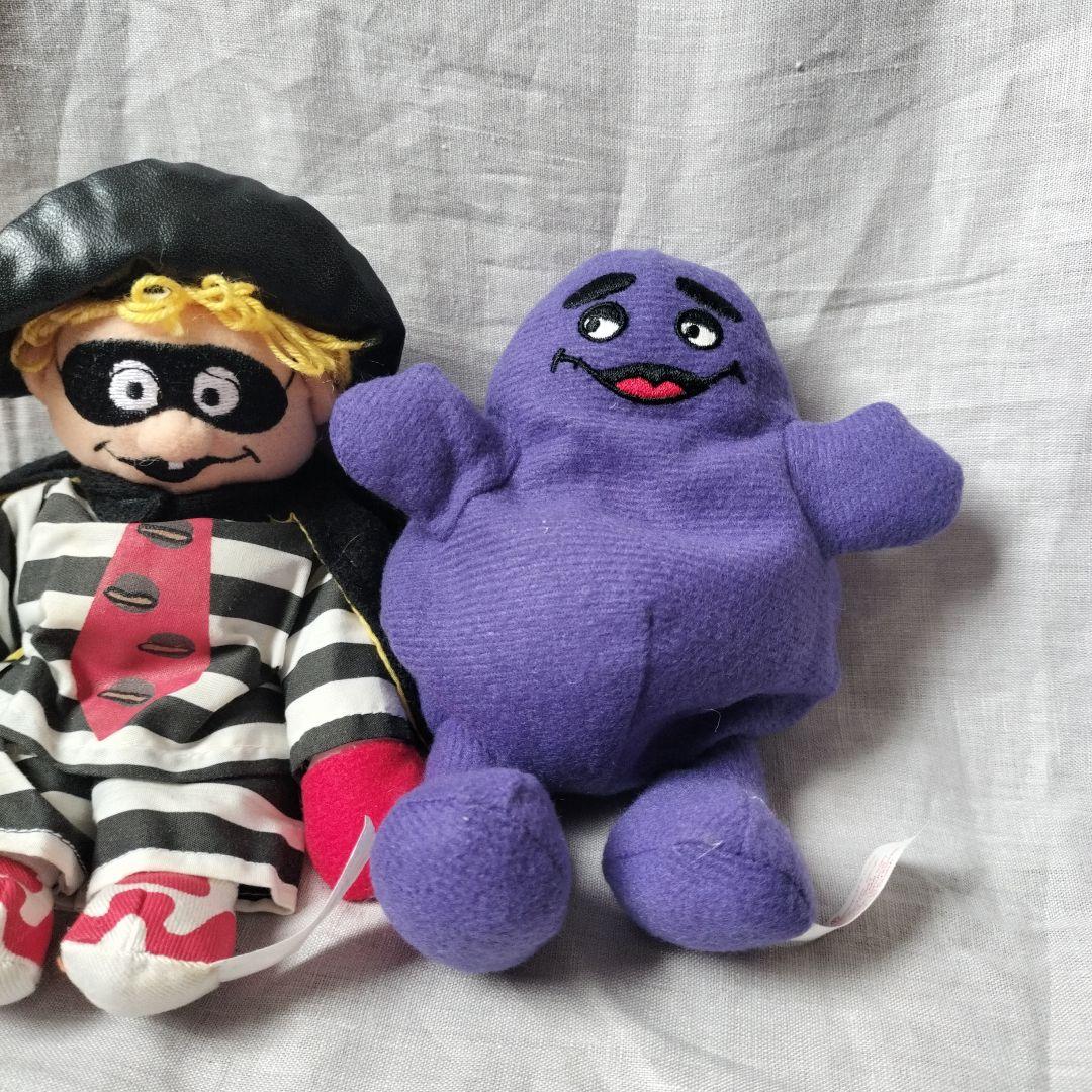 マクドナルド ぬいぐるみセット　ロナウド　グリマスハンバーグラー　アメリカン雑貨