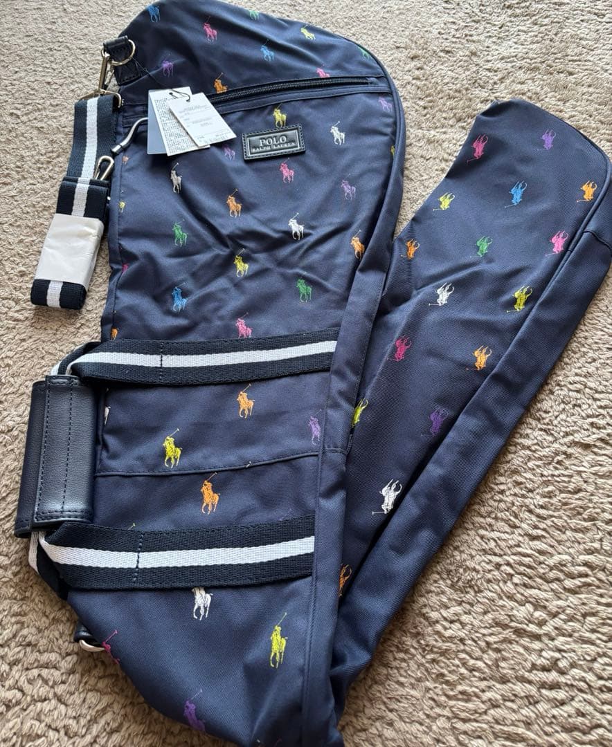 ラルフローレン ポロ ポニー 総柄 マルチカラー クラブケース 新品 未使用