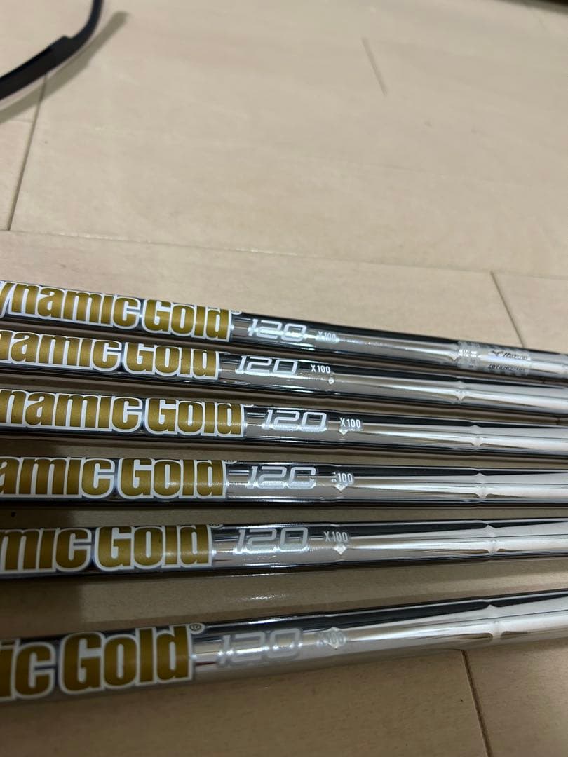 ダイナミックゴールド120 x100スチールシャフト 6本セット