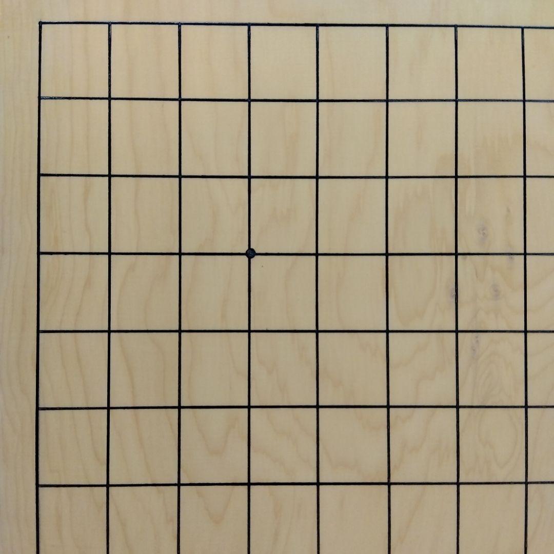 【国産　本榧　４寸碁盤　木裏】