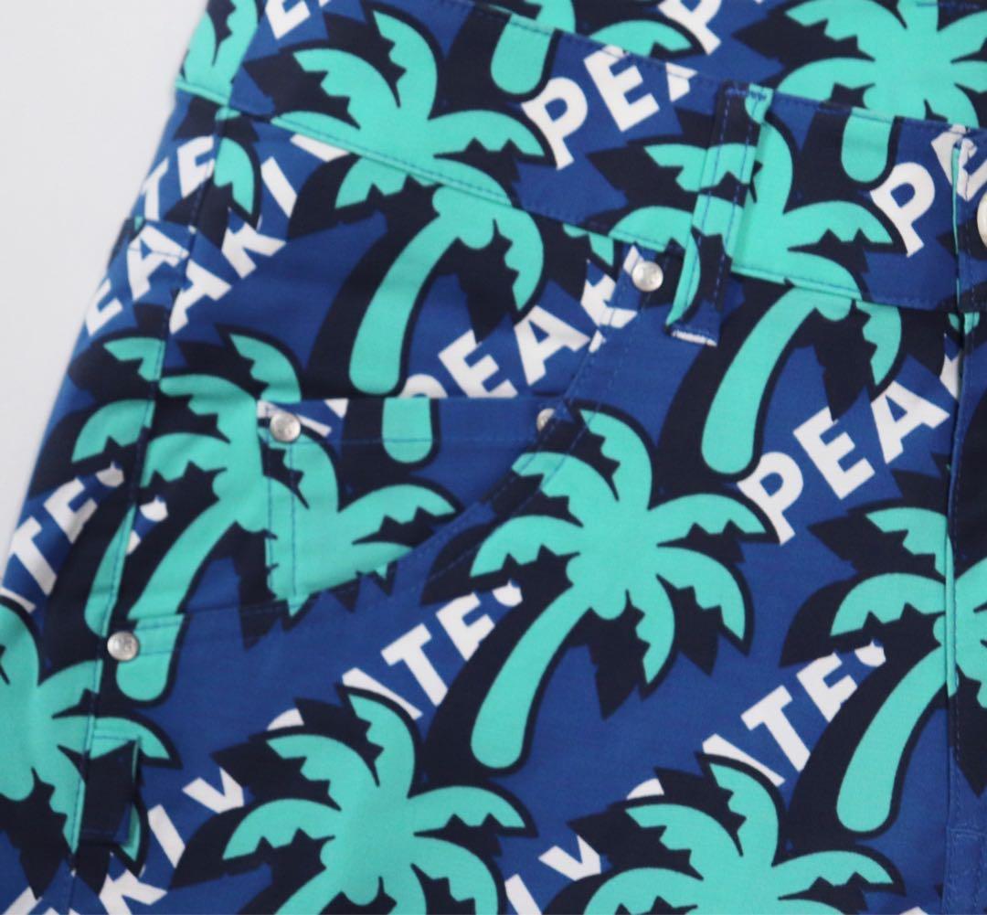 《パーリーゲイツ》新品 パームツリー総柄 ストレッチゴルフパンツ 1(W73)