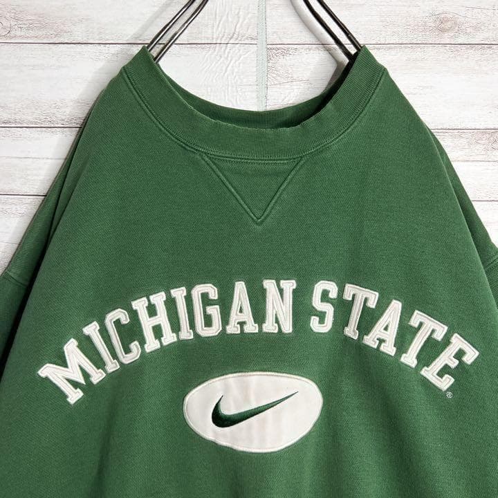 【入手困難!!】ナイキ ✈︎刺繍 アーチロゴ ゆるだぼ ミシガン 裏起毛 肉厚