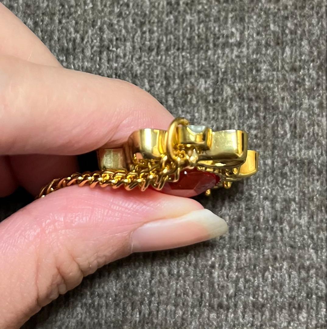 レア セボンスター ネックレス リボン ピンク 平成レトロ