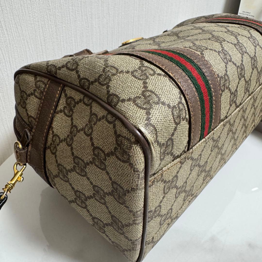 GUCCI グッチ GG柄シェリーライン ハンドバッグ ボストンバッグ