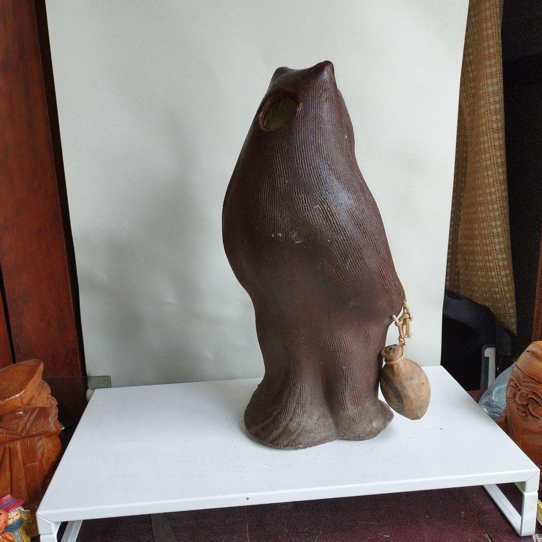 陶器製 たぬきの置物 約40センチm