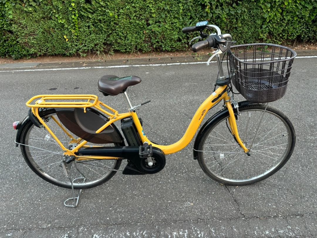 2022年購入　ヤマハ　PAS WITH　12.3Ah　26インチ　電動自転車