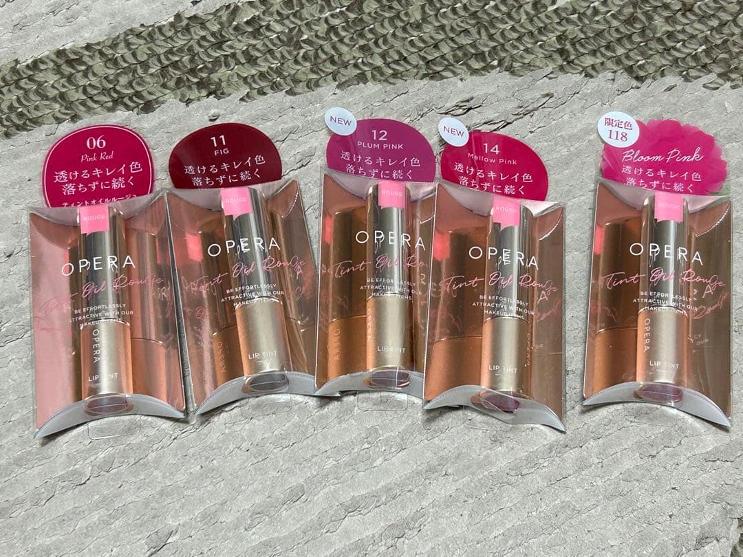 OPERA リップティント 06, 11, 12, 14, 118 セット