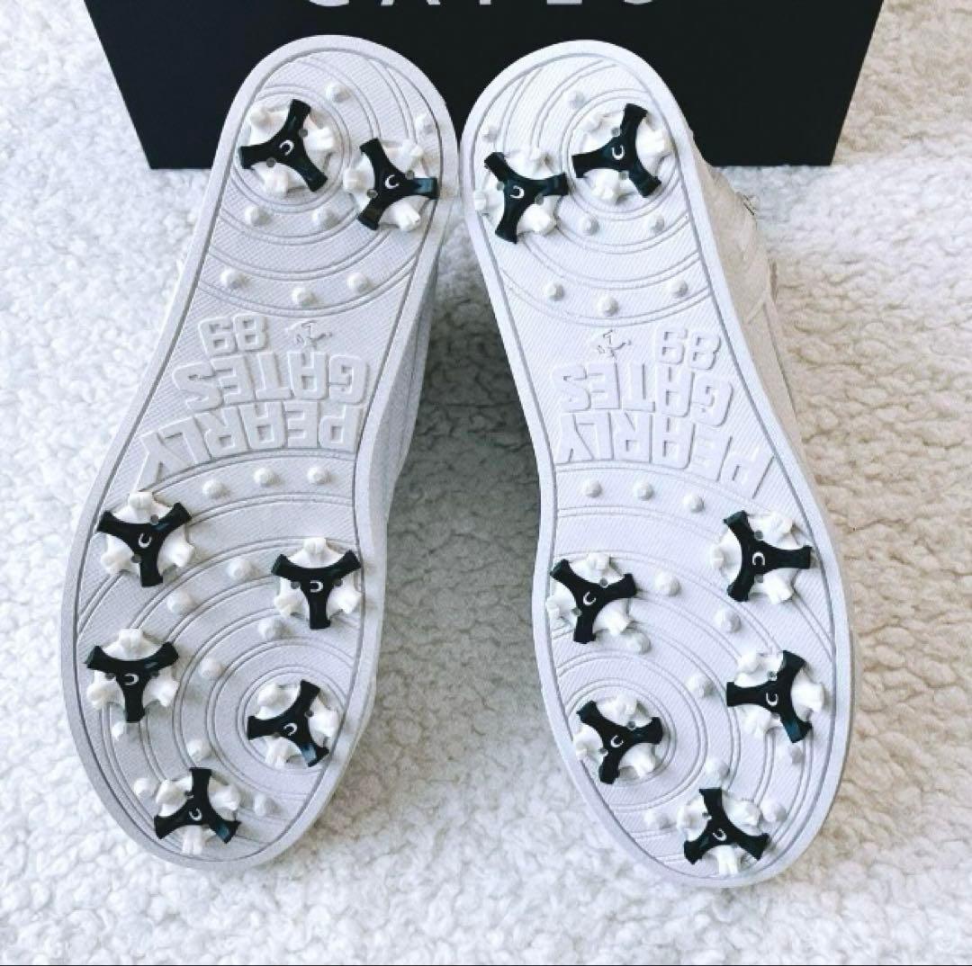 【35,200円新品】パーリーゲイツ　ゴルフ ミドルカット スパイク 23 白