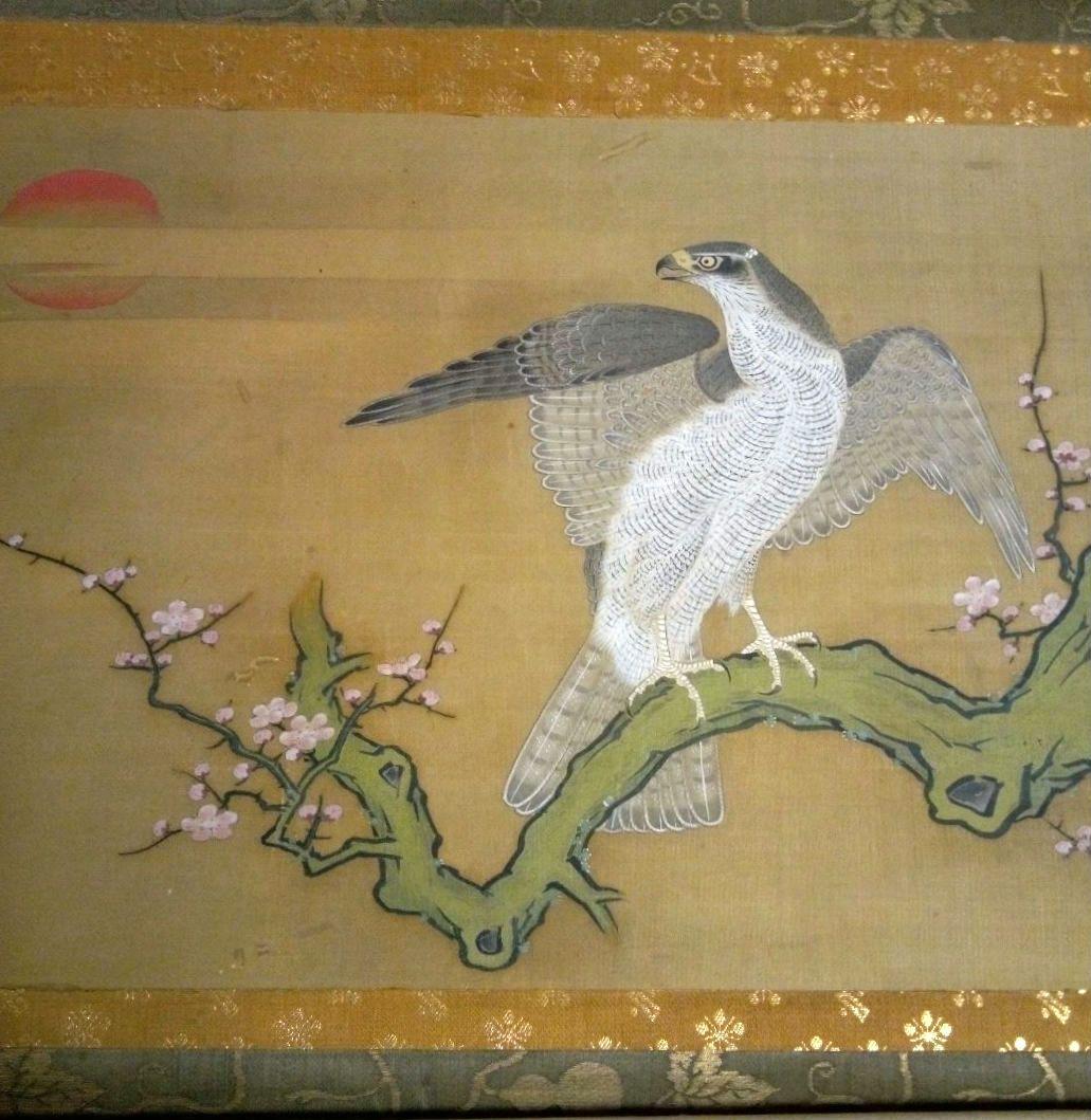 徳川綱吉(五代将軍)の直筆絹本掛け軸箱書きあり